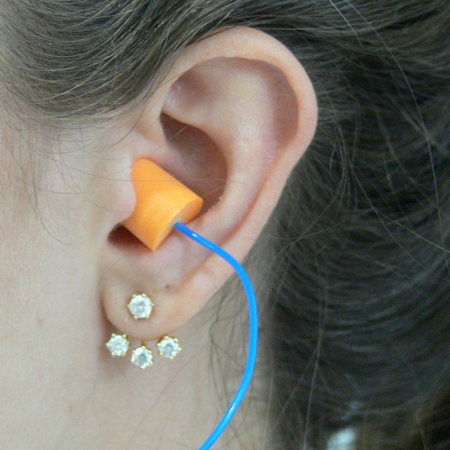 JORESTECH Safety Ear Plug Orange with PVC Cord 32dB NR 34 dB SNR (100 Pair)