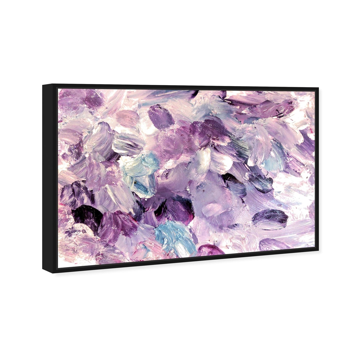 Oliver Gal Amethyst Gardens Canvas Print Wall Art for Living Room, Bedroom, and Bathroom, 24" x 16", Black Floater Frame