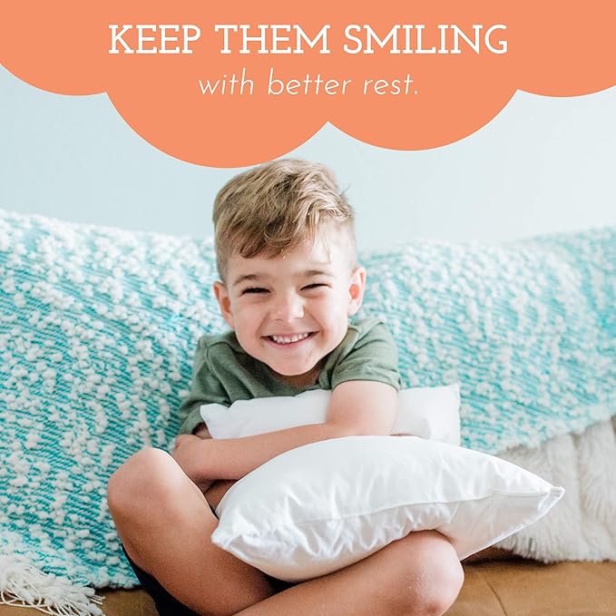 Youth Pillow - 16 X 22 - Soft & Hypoallergenic - Kids Sleeping Pillow - Toddler Bed Pillow - Perfect Size - Backed by Our Love The Fluff Guarantee (1 Pack)