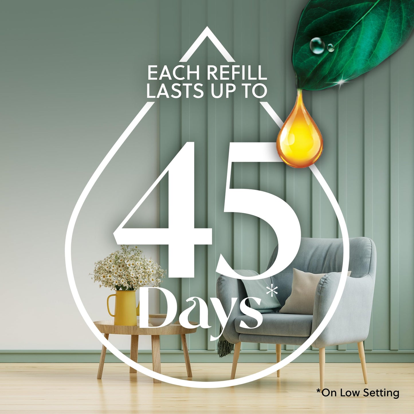 Air Wick Essential Mist Refill, 5 ct, Mandarin & Sweet Tangerine, Essential Oils Diffuser, Air Freshener