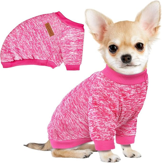 1 Pc Dog Sweaters for Small Dogs Girl Boy Winter Fleece Clothes Warm Soft Dog Sweatshirt Outfit for Dogs Cats Pet Apparel