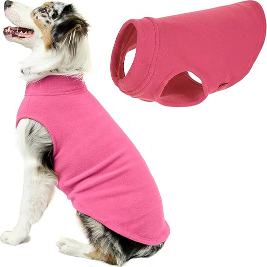 Gooby - Stretch Fleece Vest, Pullover Fleece Vest Jacket Sweater for Dogs, Pink, 3X-Large