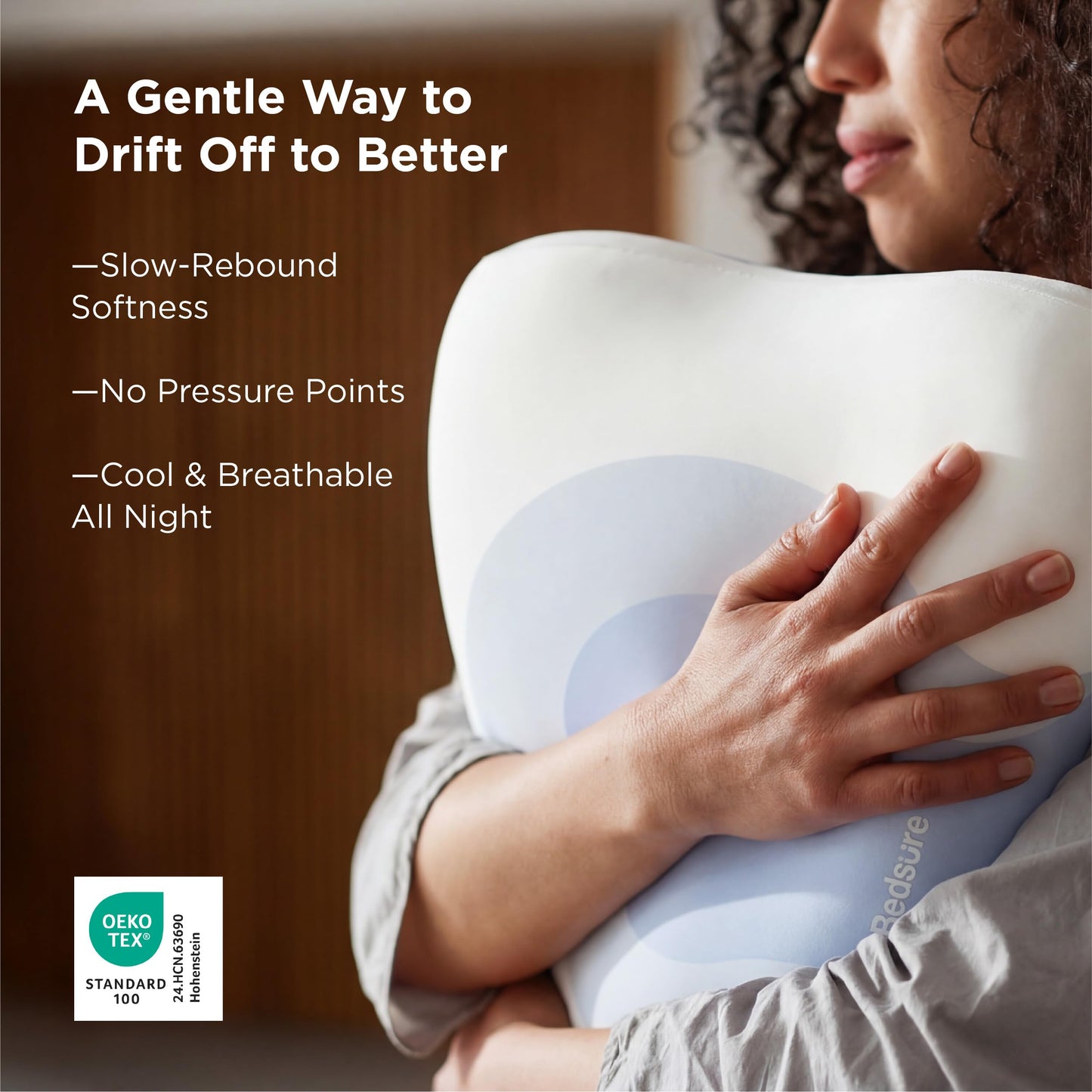 Bedsure Cervical Neck Pillow Set of 2 - Memory Foam Pillows for Ergonomic Orthopedic Support Pillow for Neck Pain Relief, Contour Pillow for Side & Back Sleepers