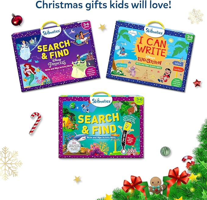 Skillmatics Search and Find Educational Game - Reusable Preschool Learning Activities, Perfect for Toddlers & Kids Who Love Toys, Art & Crafts, Builds Vocabulary, Gifts for Ages 3, 4, 5, 6