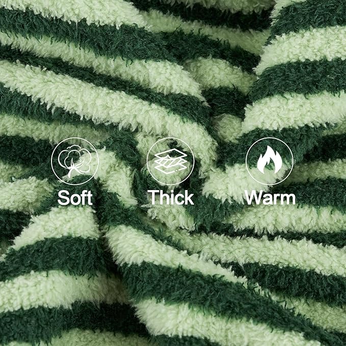 XPUDAC Stripe Dog Sweater Fleece Dog Pajamas Winter Pet Clothes for Small Medium Dogs Girl Boy Doggy Apparel for Cold Weather, Stripe Green, XS