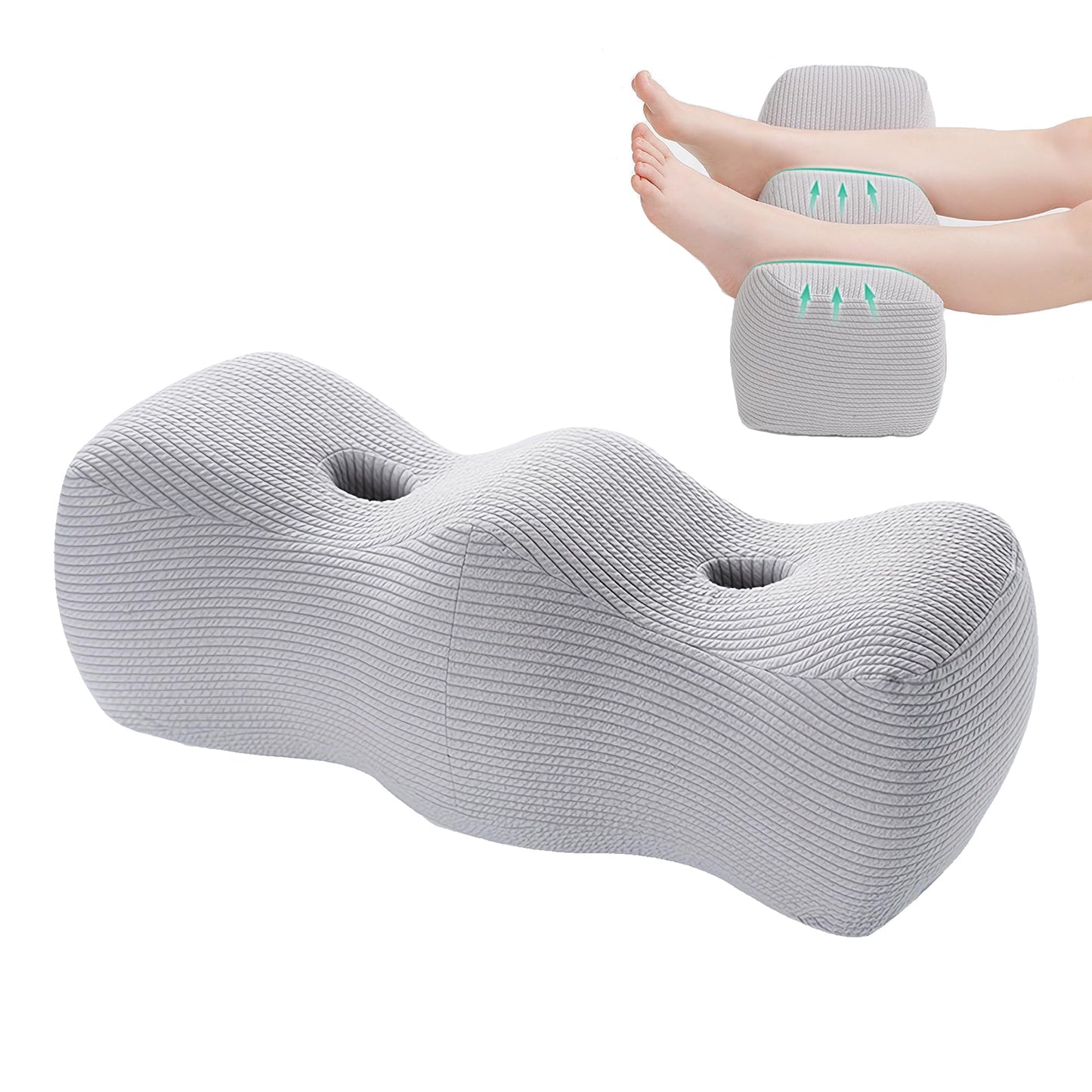 Leg Elevation Pillows For After Surgery,Leg Pillow Elevation Blood Circulation,Leg Wedge Pillow After Knee Replacement Post Surgery,Foot Pillow for Both Leg Swelling,Knee Pillow For Back Sleeping