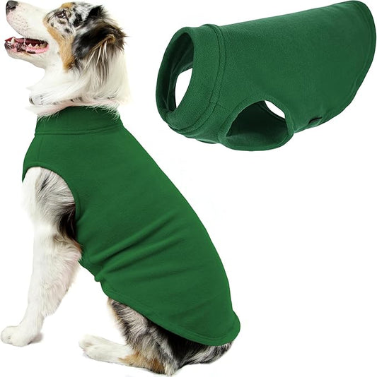 Gooby - Stretch Fleece Vest, Pullover Fleece Vest Jacket Sweater for Dogs, Forest Green, 3X-Large
