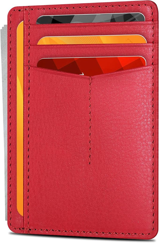 Oak Leathers Leather Slim Minimalist Wallet for Men & Women RFID Front Pocket Leather Card Holder Wallets
