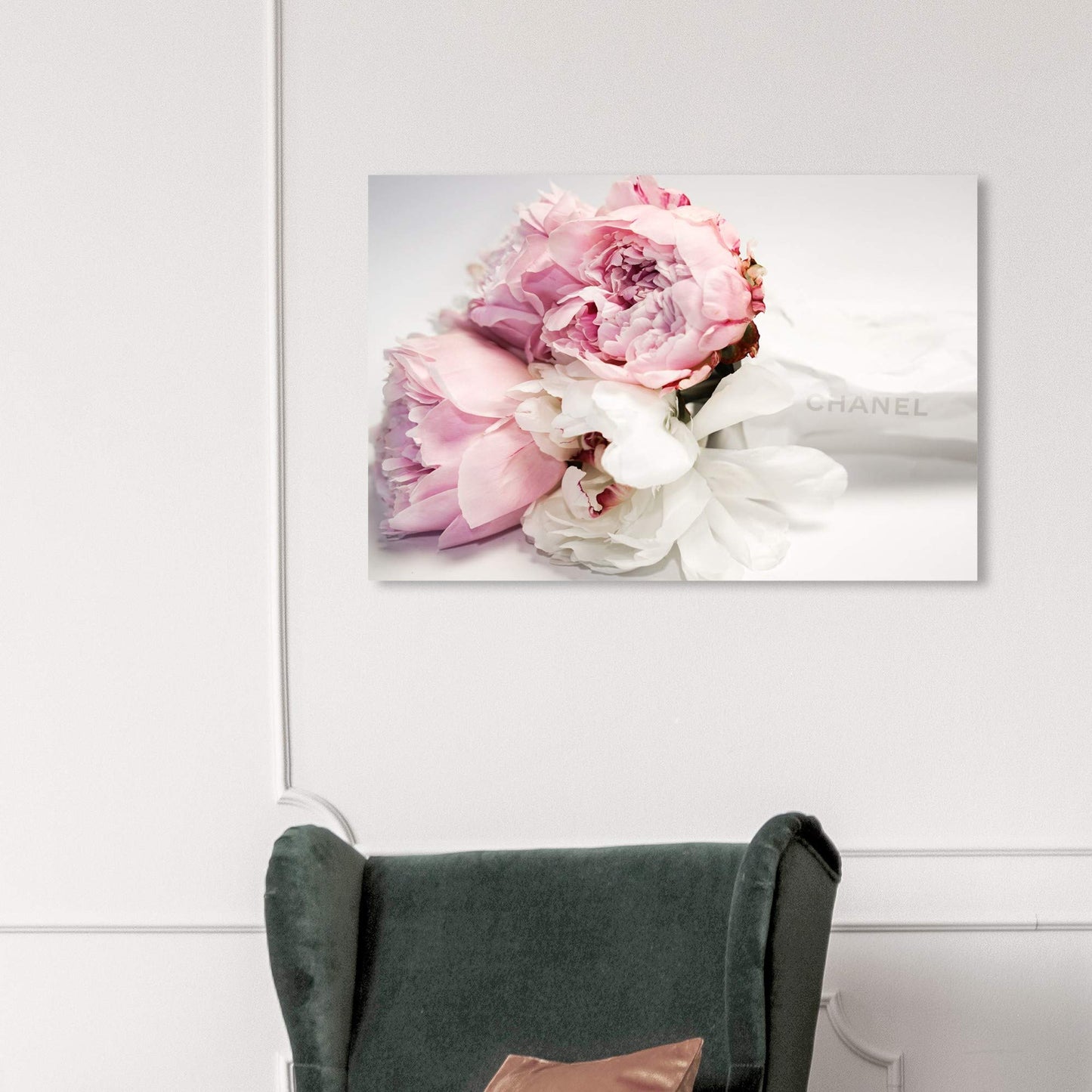 Oliver Gal Peonies and Magnolia Love Canvas Print Wall Art for Living Room, Bedroom, and Bathroom, 36" x 24", Gallery Wrapped