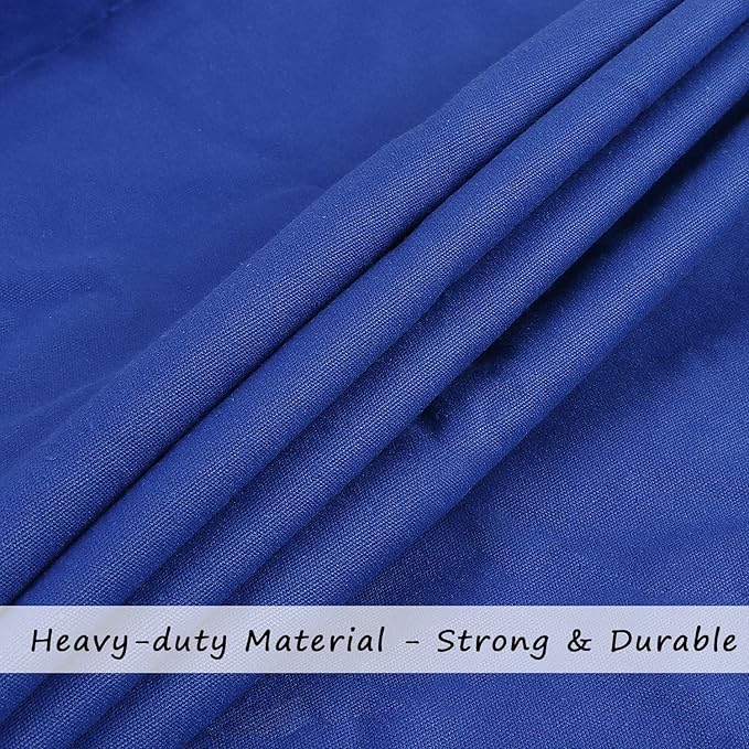 Cotton Canvas Laundry Bag with Handles & Drawstring Straps, Heavy Duty Extra Large Laundry Bags for Laundromat and Household, 25.5x34 Inch, Royal Blue
