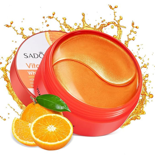 LAVONE Eye Mask - 30 Pairs Vitamin C Under Eye Patches Skin Care Products - Eye Masks Skincare for Dark Circles and Puffiness, Reduce Wrinkles, Eye Bags and Fine Lines, for Women and Man