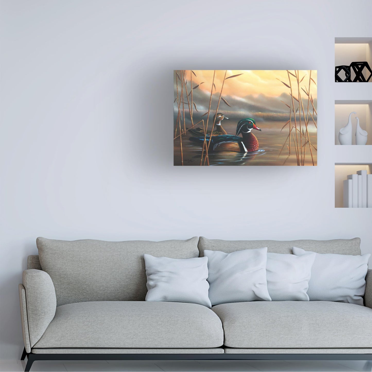 Geno Peoples 'Wood Ducks' Canvas Art