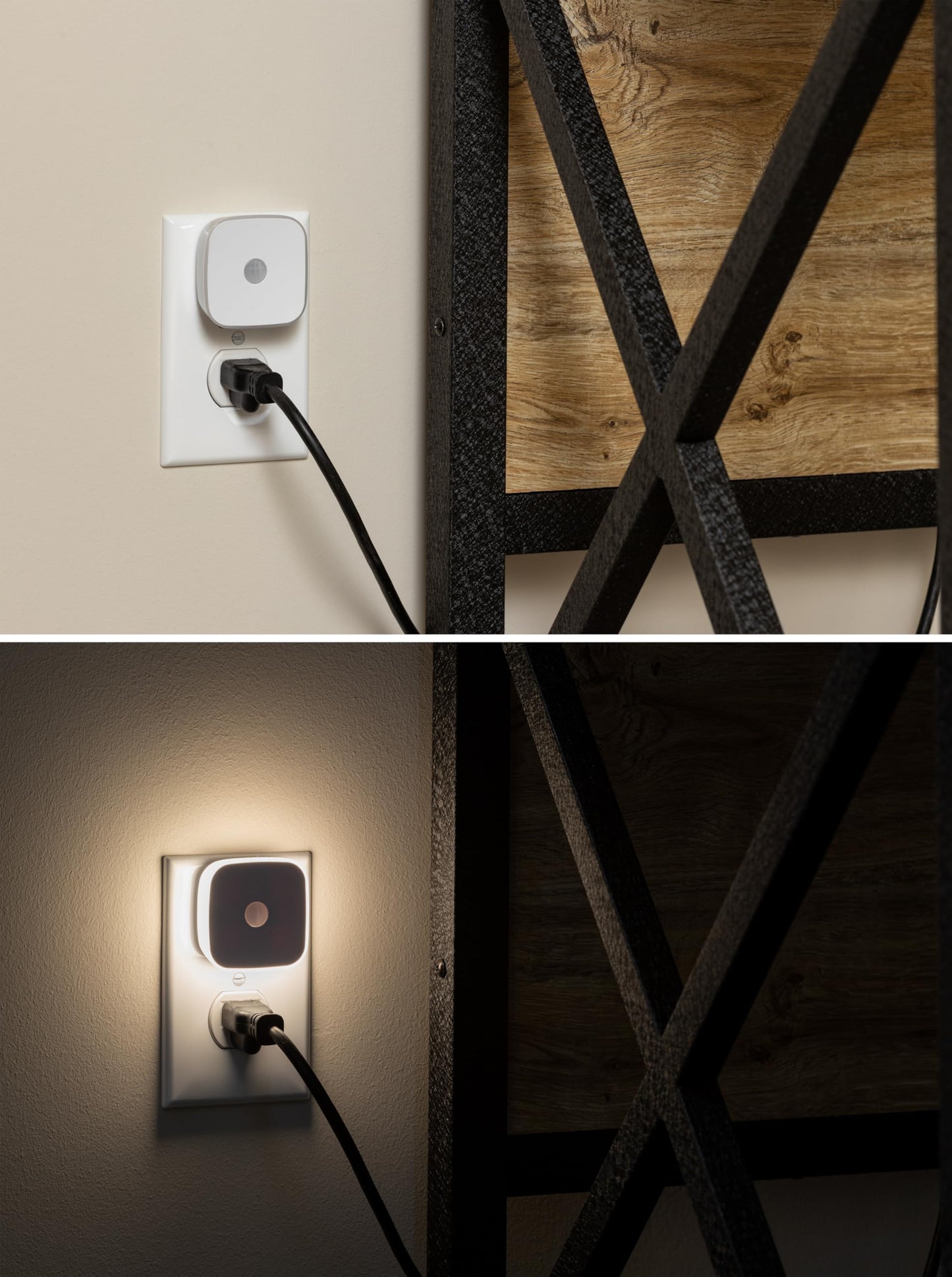 Energizer LED Motion Sensor Night Lights Plug Into Wall Dusk to Dawn Sensor Home Decor Apartment Essentials Ambient Lighting Nightlight 85617 2 Pack