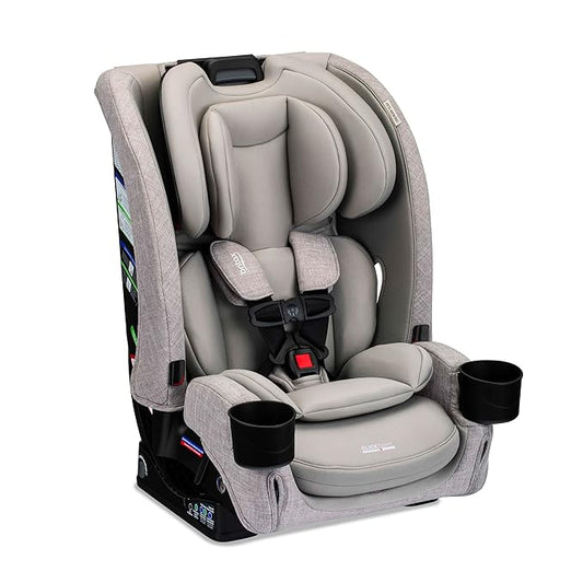 Britax One4Life Slim All-in-One Car Seat, 10 Years of Use, 17.5” SpaceSaver Design, Converts from Rear-Facing Infant Car Seat to Forward-Facing Booster Seat, ClickTight Installation, Parchment