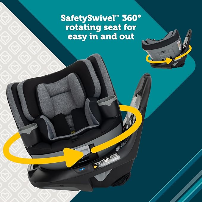 Safety 1st Turn and Go 360 DLX Rotating All-in-One Convertible Car Seat, Stonington