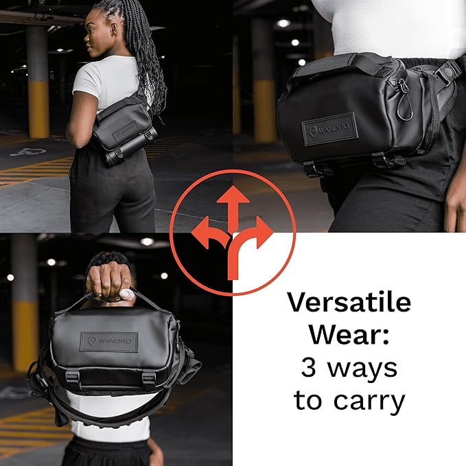 WANDRD ROGUE V1 3L Sling: Compact Camera Sling and Crossbody Bag with Fast Access, 3-Way Carry– Lightweight Everyday Bag Great for Travel, Photography, and Daily Use (Dallol Yellow)