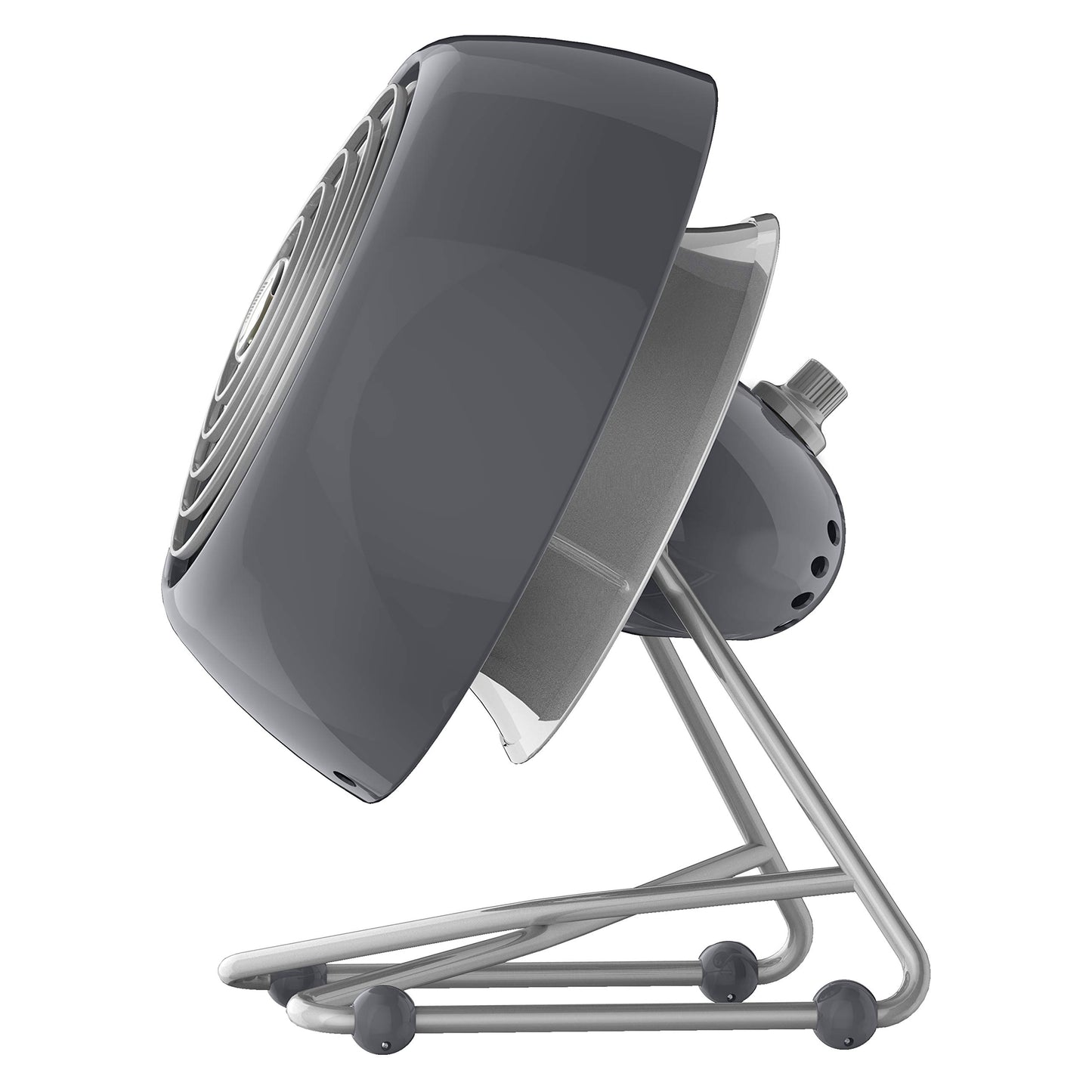 Vornado VFAN™ Mini Modern Personal Desk Fan with 2-Speed Control, Adjustable Tilt, Quiet Metal Air Circulator for Office, Bedroom, Dorm, Compact Desktop Cooling Device, Storm Gray