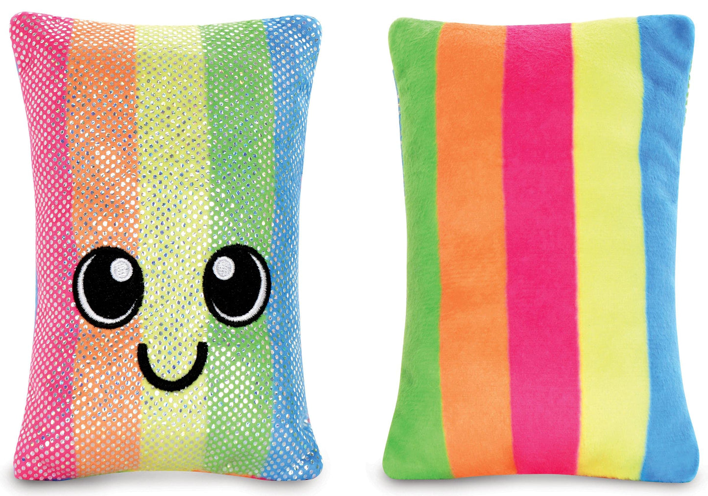 iscream Play with Your Food! Super Sours Strawberry Scented Fleece Play Pillow Set with Embroidered Accents