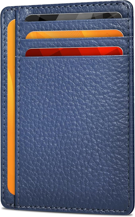 Oak Leathers Leather Slim Minimalist Wallet for Men & Women RFID Front Pocket Leather Card Holder Wallets