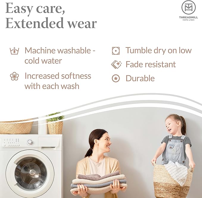 Threadmill Luxury Cotton Blankets for Queen Size Bed | All-Season 100% Cotton Queen Size Blanket | Herringbone Cozy, Soft Breathable Fall Thermal Blanket fits Full Size Bed, 90x92 | Beige