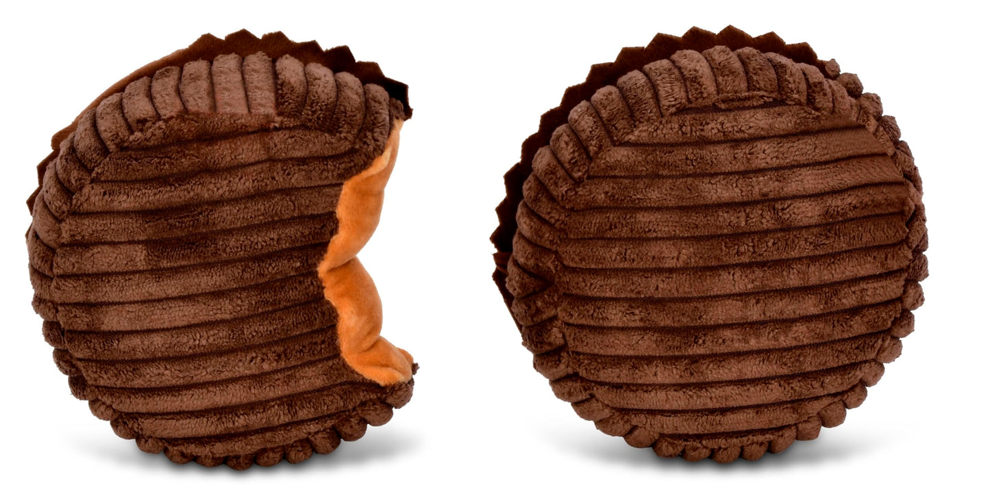 iscream Reese's Peanut Butter Cups Package 19" x 8.5" Pillow Set with Two Plushie Cups