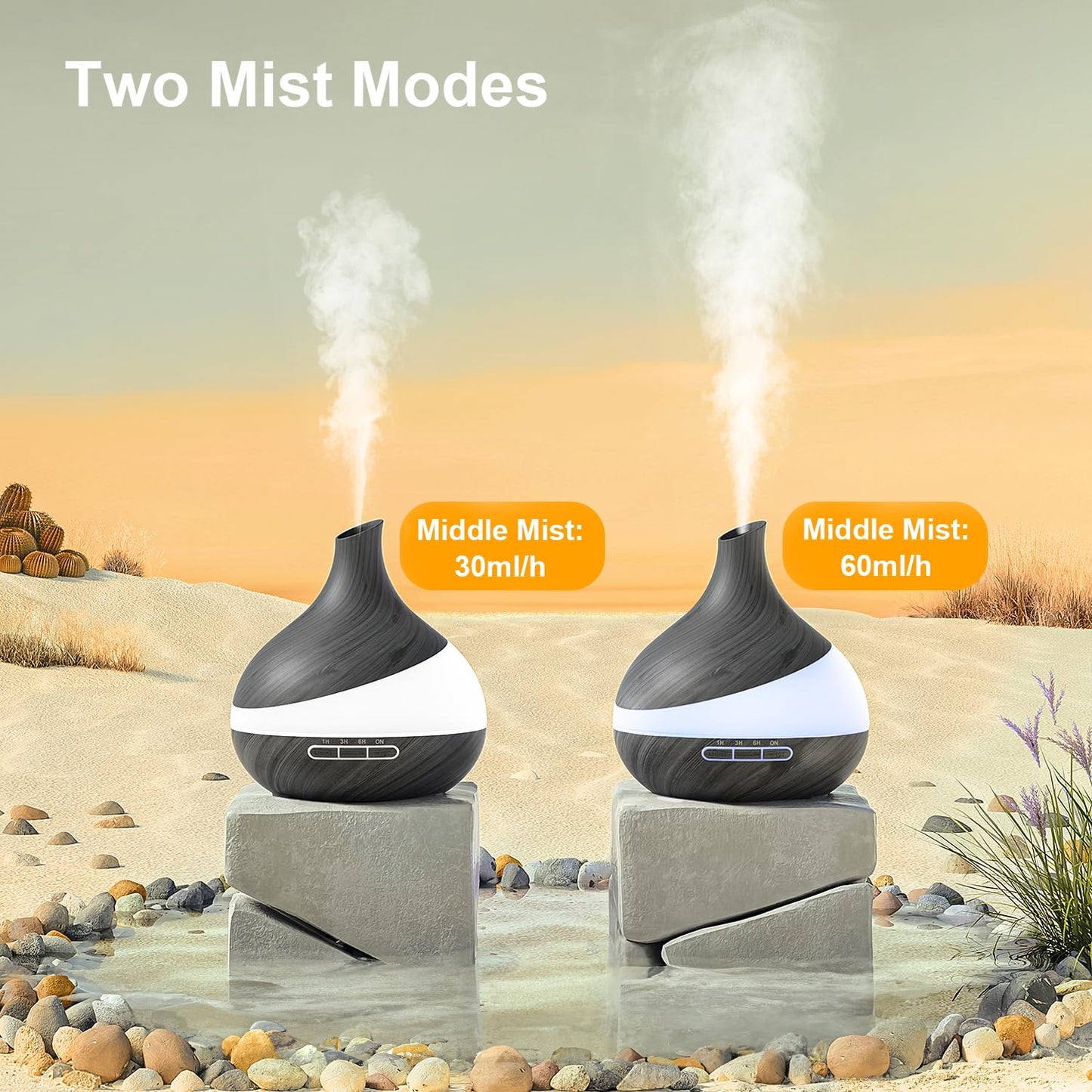 TDZXQQ Essential Oil Diffuser for Women, 𝟓𝟎𝟎𝐦𝐥 Aromatherapy Diffuser:𝟏𝟒-𝐂𝐨𝐥𝐨𝐫 LED, Dual Mist 30/60ml/h, Remote Control, Auto Shut-Off, Hotel Spa Bedroom