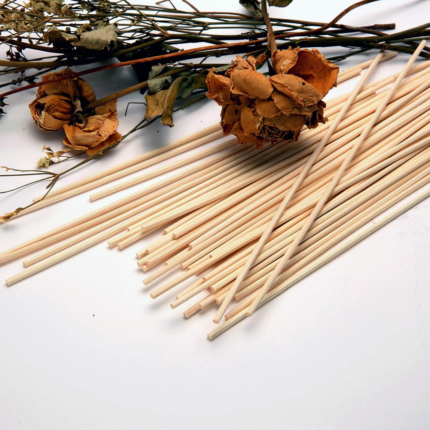 Reed Diffuser Sticks,7.5 Inch Natural Rattan Sticks,Diffuser Refills,Essential Oil Aroma Diffuser Replacements Sticks (Natural Color)