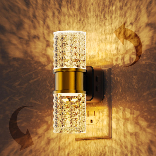 L LOHAS LED Night Light, Dimmable Night Lights Plug into Wall, 0-100LM Adjustable Brightness LED Night Light,Automatic Night Lights Plug in with Auto Light Sensor, for Bedroom Hallway Home Decor