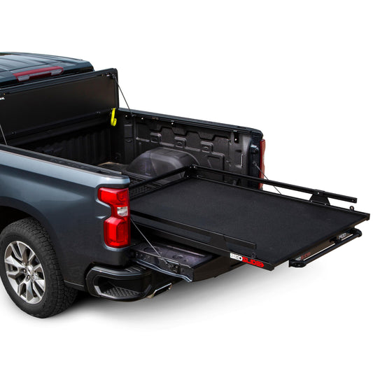 Bedslide 1500 Contractor Sliding Truck Bed Organizer, 65 x 48-Inch, Capacity 1500 lbs., Truck Bed Storage Tray, Black