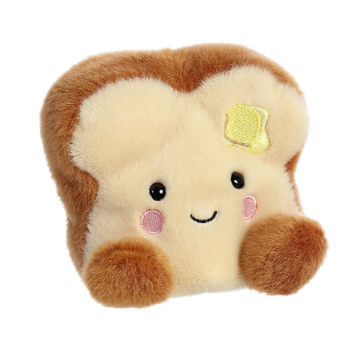 Aurora® Adorable Palm Pals™ Buttery Toast™ Stuffed Animal - Fun Collectible Plush for Kids and Adult Collectors - Perfect for Decorating Rooms and Birthday Gifts - Brown 4.5 Inches