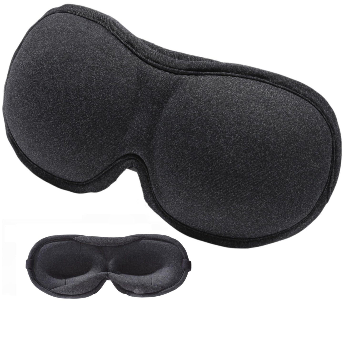 ZLZQER Ultra-Thin 3D Sleep Eye Mask for Side Sleepers Women Men, Zero Pressure for Sleeping, Total Blackout for Lash Extensions, for Side Sleeper,Soft Breathable Lightweight Design for Travel(Black)