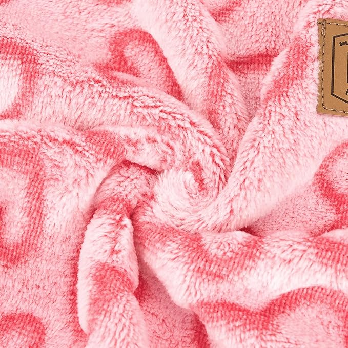 XPUDAC Dog Pajamas Heart Fleece Dog Sweater Winter Puppy Clothes for Small Medium Dogs Girl Pet Holiday Clothes Doggie Outfits for Valentines Day, M