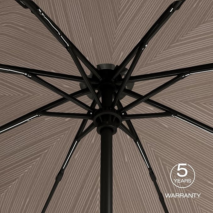 Knirps A.200 Medium Duomatic Windproof Umbrella for Adults – Automatic Open Close 38.5" Canopy, Travel Case Included