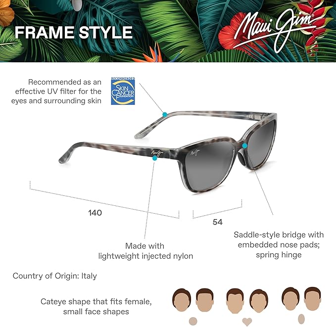 Maui Jim Polarized Women's Honi Cat Eye Sunglasses