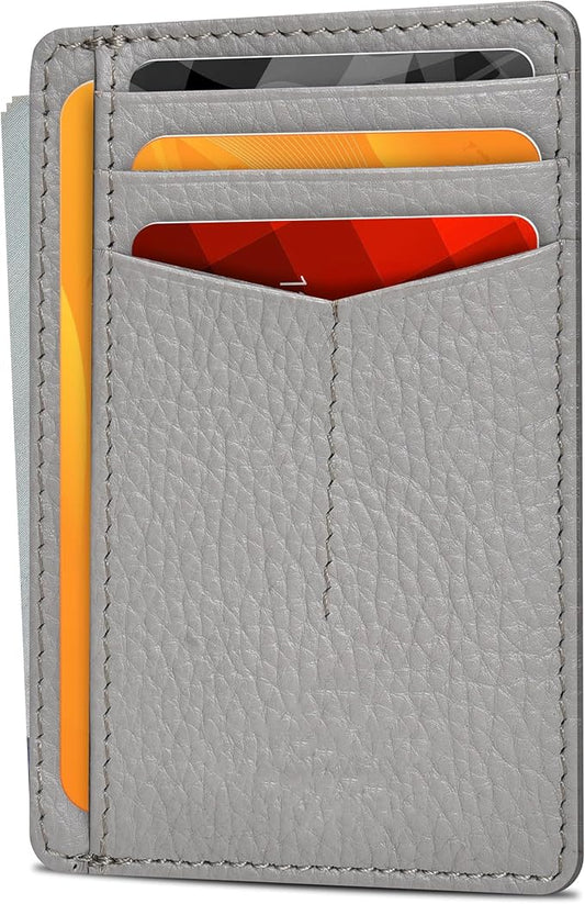 Oak Leathers Leather Slim Minimalist Wallet for Men & Women RFID Front Pocket Leather Card Holder Wallets
