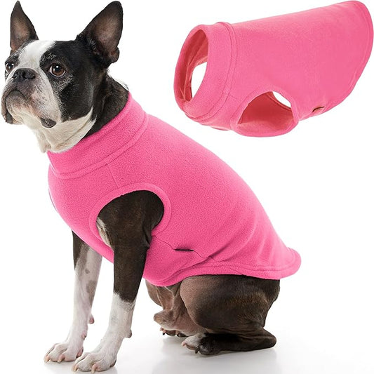 Gooby - Stretch Fleece Vest, Pullover Fleece Vest Jacket Sweater for Dogs, Pink, 2X-Large