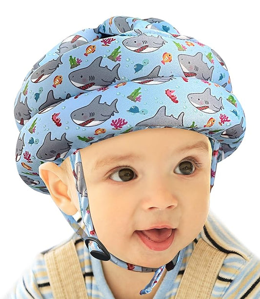 Baby Helmet for Crawling & Walking - Head Protector for Infants, Soft Cushion Safety Headguard, Toddler Inflatable Helmets 6-12 Months