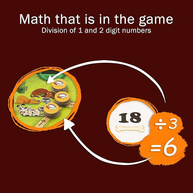 Pet Me Multiplication and Division Game - Fun Math Board Game for 5-9 Year Olds, Easy Start STEM Toy, Perfect Educational Gift for Kids (Girls & Boys), Homeschoolers, Grade 1 and Up