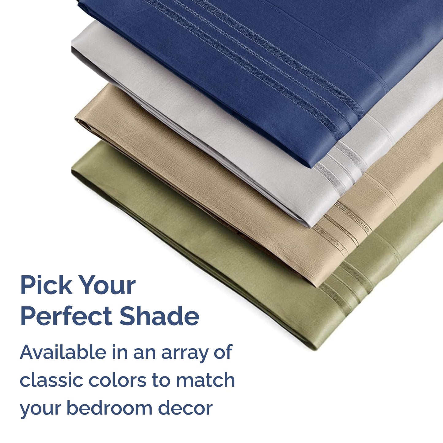 King Pillow Cases Set of 2 - Ultra Soft Hotel Quality Pillowcase Covers - Comfy, Cozy & Wrinkle Free - Shrinkage, Stain and Fade Resistant - Machine Washable Pillow Protectors - 2 Piece Set - White
