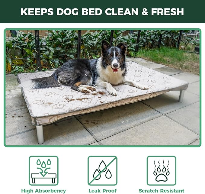 FXW TitanNest Chew-Proof Elevated Dog Bed, Raised Cot for Indoor/Outdoor/Camping Use, Durable & Waterproof Cooling Pet Bed with Exclusive Cover for Extra-Small Dogs, 29.0" L x 18.0" W x 4.5" H, Black