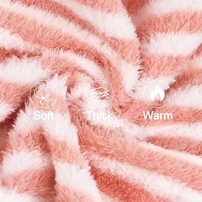 XPUDAC Stripe Dog Sweater Fleece Dog Pajamas Winter Pet Clothes for Small Medium Dogs Girl Boy Doggy Apparel for Cold Weather, 2XL