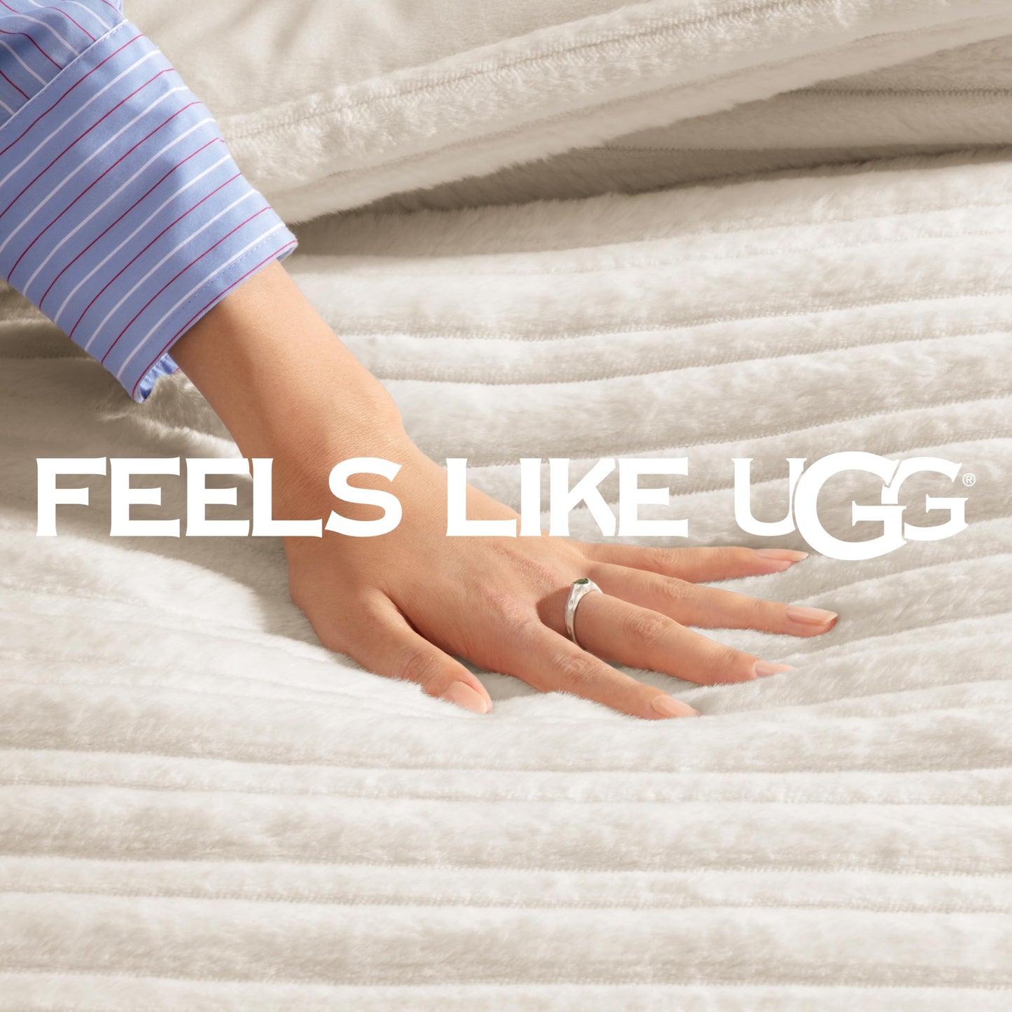 UGG Brinkley Full/Queen Comforter Set,Off White