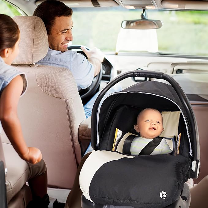 Baby Trend Ally Newborn Baby Infant Car Seat Carrier Travel System with Harness and Extra Cozy Cover for Babies Up to 35 Pounds, Modern Khaki