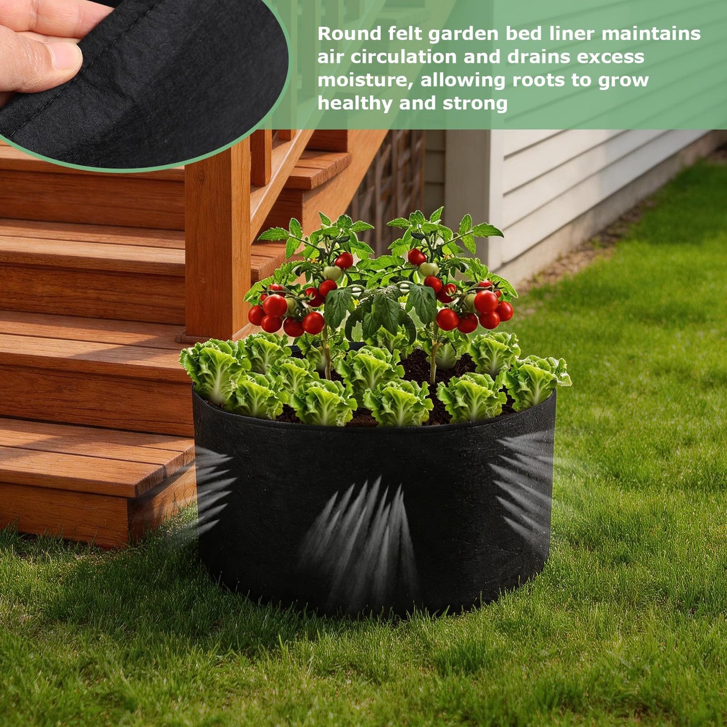 Rolling Planter Metal Raised Garden Bed Outdoor with Wheels, 2×2×1.5ft Galvanized Large Tree Pots with Rubber Edge, Includes Geotextile Liner, Mesh Drainage Tray, Mobile Vegetable Flower Planter Box