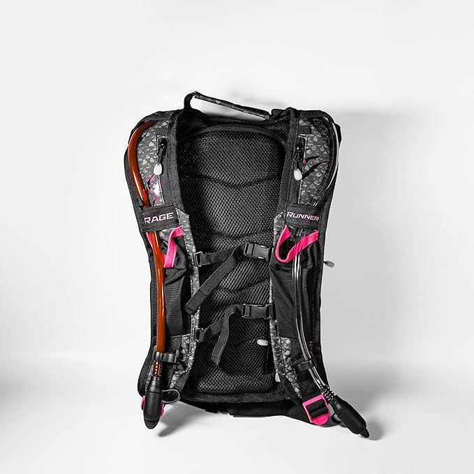 RAVERUNNER® Festival Water Backpack - Dual Chamber Hydration - 3L Insulated Water Backpack for Raves, Festivals, Hiking, Running - Festival Hydration Pack for Hydration Backpack Rave