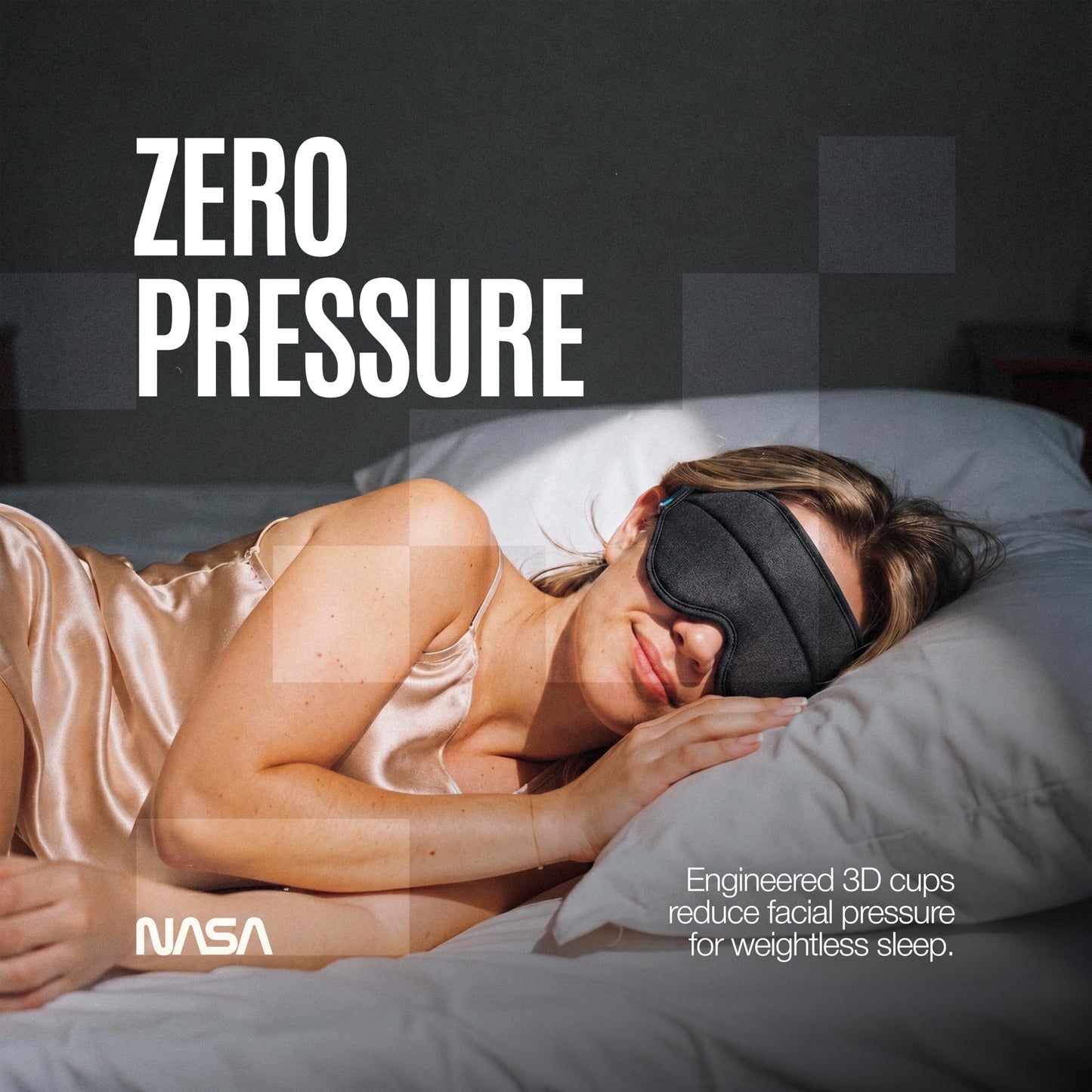 NASA Sleep Mask with LightBlock™ Barrier
