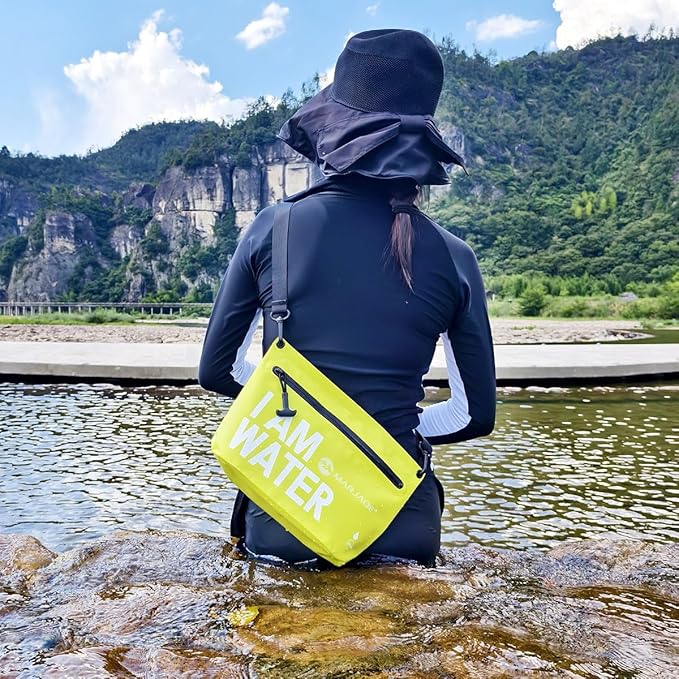IPX7 Waterproof Dry Bag 2.5L Floating PVC Dry Sack with Waterproof Zipper Shoulder Strap for Kayaking Swimming Beach Travel Boating Camping Hiking Canoeing Paddleboarding Water Sports (pink)