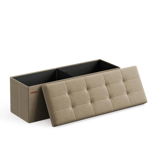 Folding Storage Ottoman Bench by SONGMICS