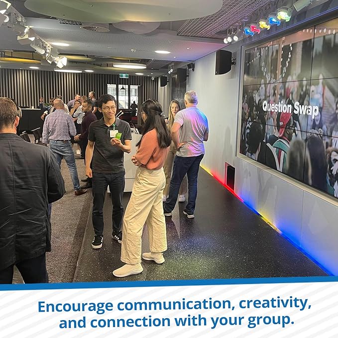 We! Connect Cards - Conversation Cards to Build Trust & Connection - Ideal Office Games, Ice Breakers & Educational Team Building Games - Featured by TEDx (60 Color-Coded Pieces)