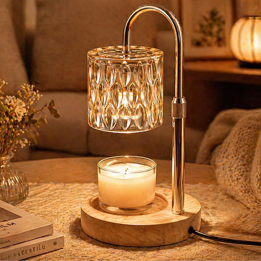Candle Warmer Lamp with Timer Dimmable Adjustable Height Candle Lamp Warmer with 2 Bulbs Fits All Jar Scented Candles Birthday Gifts for Women House Warming for New Home Decor